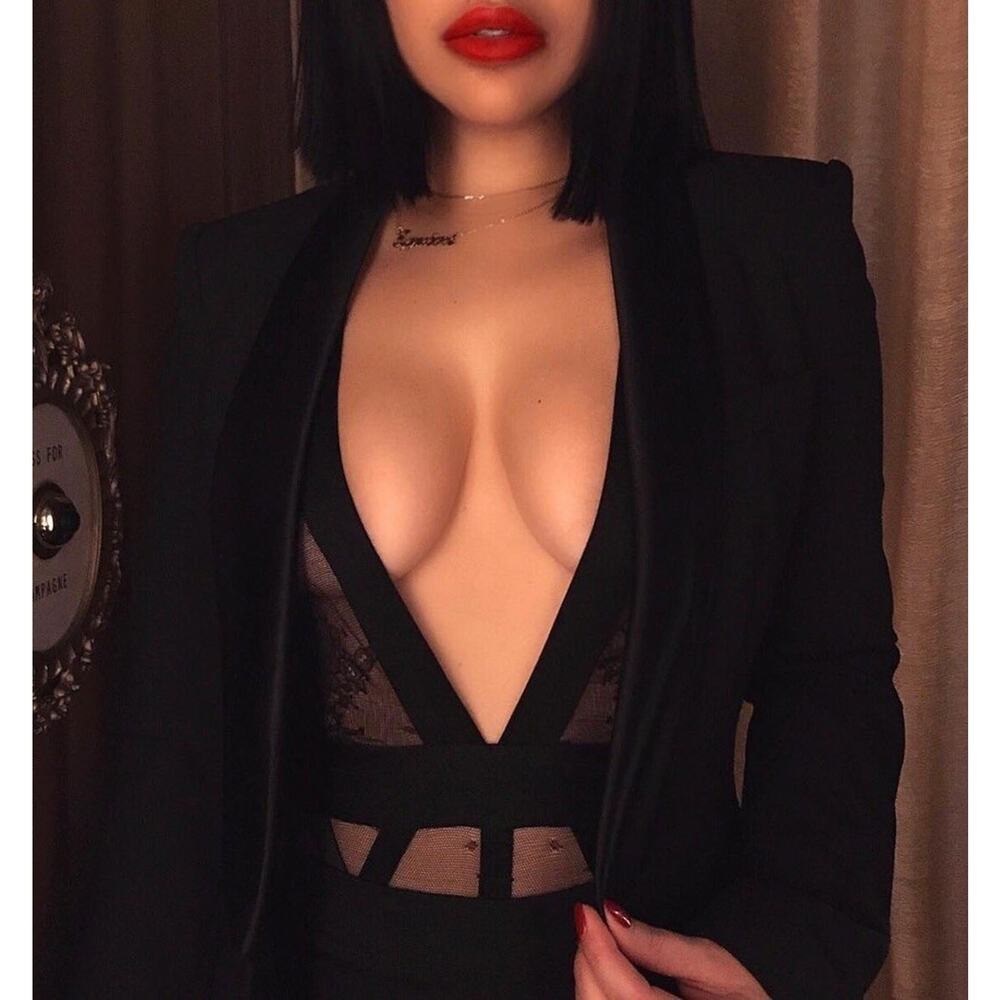Honey Birdette BELINDA🖤 Black Lace Bodysuit XS
